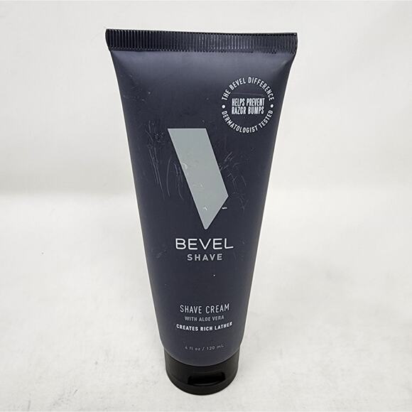 Bevel Shave Men's Shave Cream Ultra Moisturizing Aloe Vera Shea Butter New 4 oz. - Picture 2 of 6